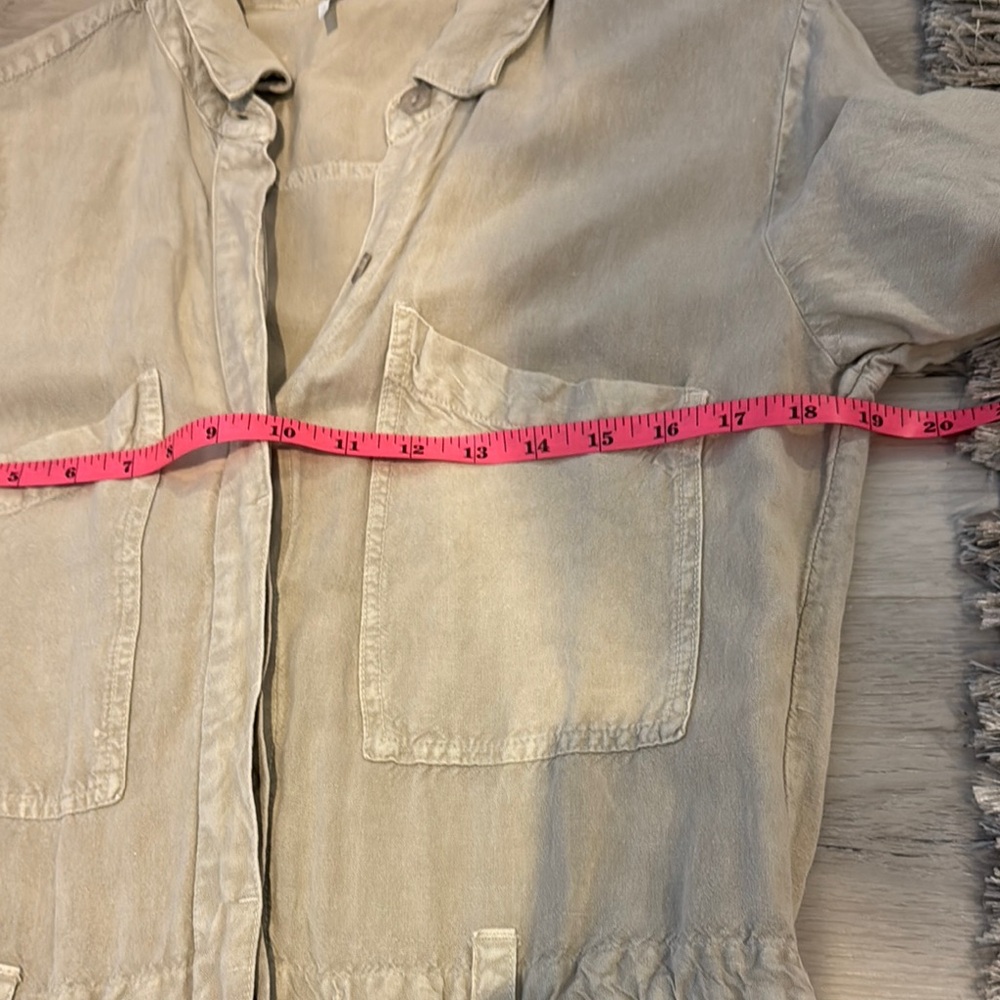 Young Fabulous & Broke Tan Jumpsuit with adjustable Waist, Linen/Rayon blend. - Picture 11 of 13